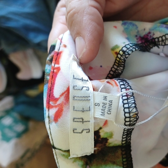 Spense pansy floral pencil skirt Size S, side zip, nwt - Picture 3 of 6